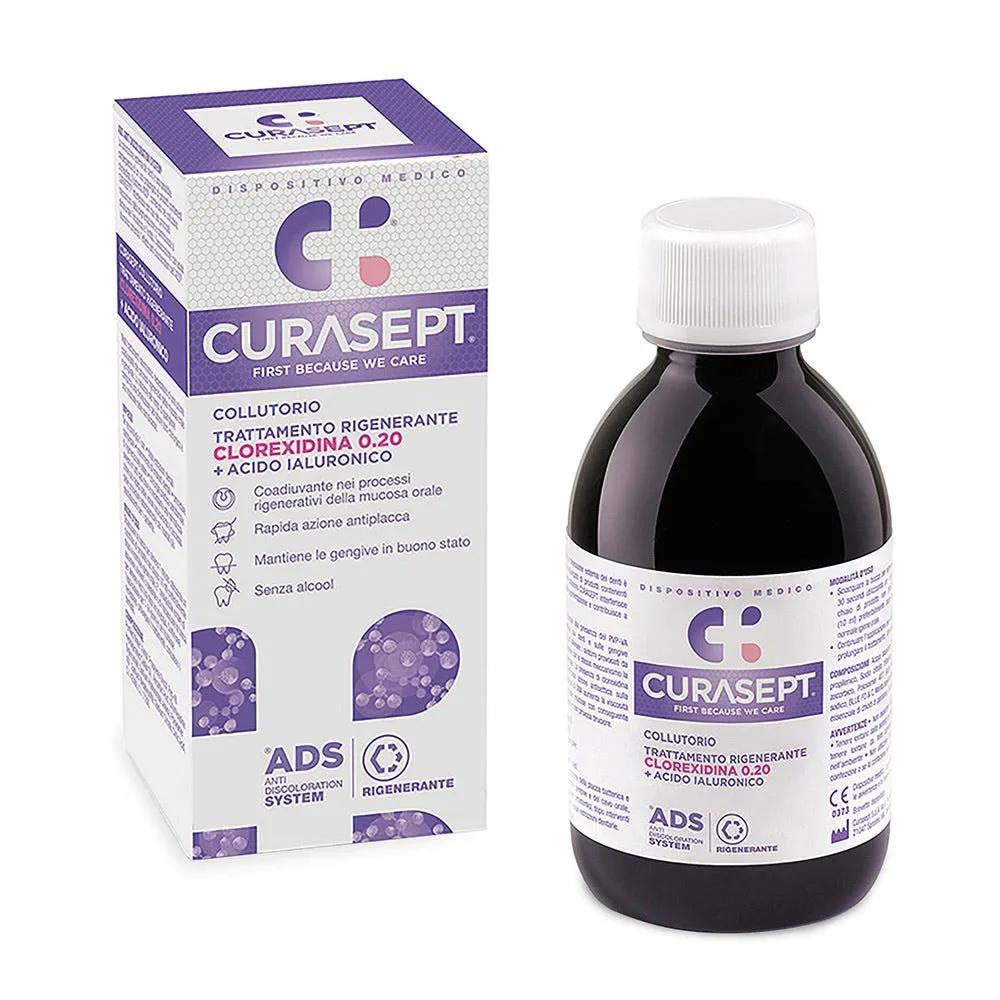 Curasept ADS Clorexidina 0,20 + Acido Ialuronico Collutorio Trattamento Rigenerante 200 ml