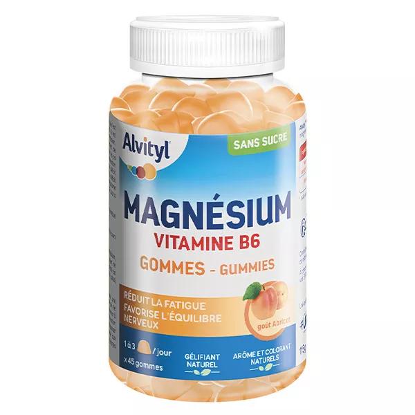 Alvityl Magnésium Vitamina B6 Fatica & Equilibrio Nervoso da 12 anni gusto Albicocca 45 gummies