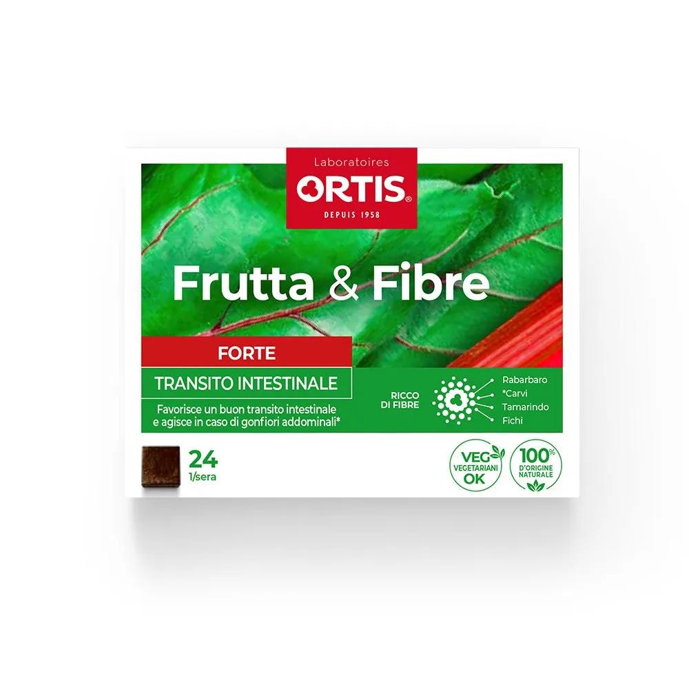 Frutta e Fibre Forte Integratore per il Transito Intestinale Pigro Occasionale  24 Cubetti