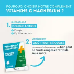 Vitavea Vitamine C + Magnésium Equilibre nerveux 24 comprimés à croquer