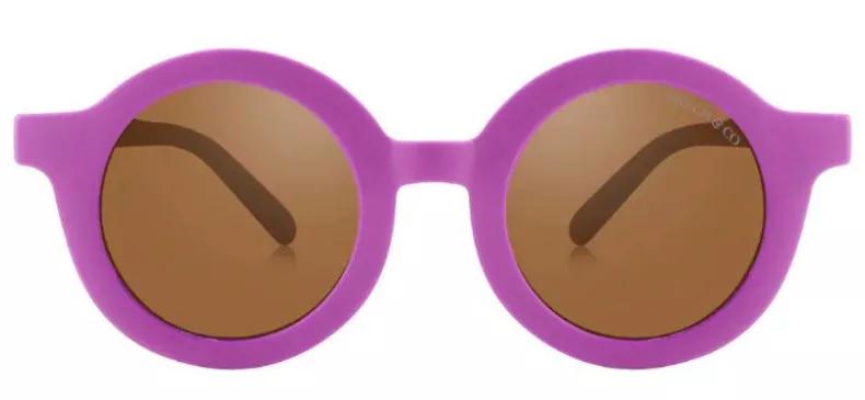 Grech & Co Neue runde Aster polarisierte flexible Sonnenbrille 18 Monate bis 8 Jahre