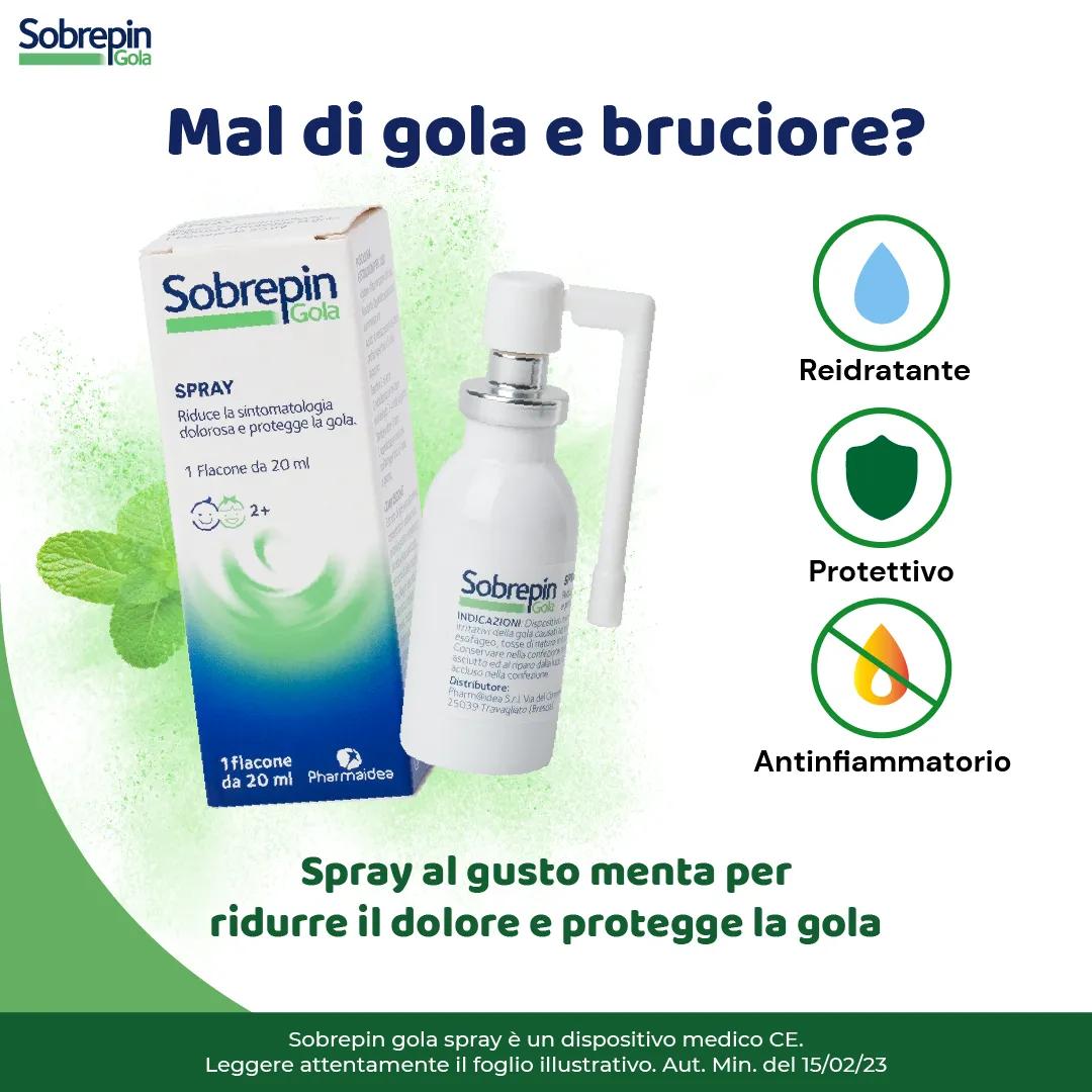 Sobrepin Gola e Tosse Natura Con Estratti Naturali Spray 20 ml