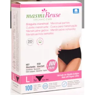 Masmi Organic Braguita Menstrual Lavable Talla L
