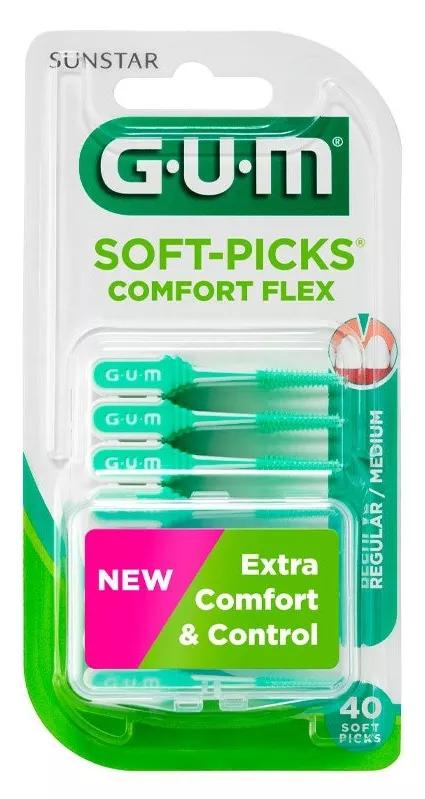 Gum Cepillos Interdentales Extra Comfort Flex M 40 Uds