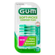 Gum Cepillos Interdentales Extra Comfort Flex M 40 Uds
