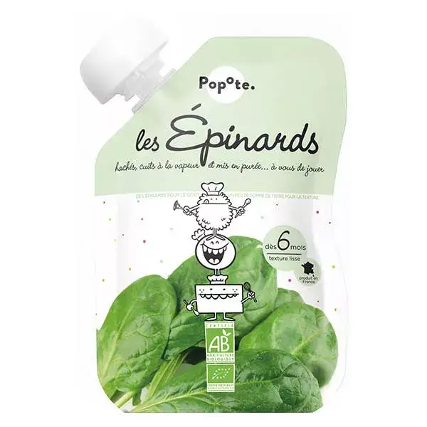 Popote Les Légumes Gourde Epinards +6m Bio 120g