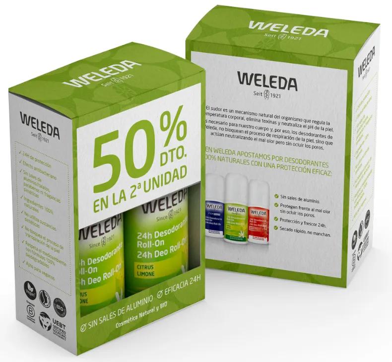 Weleda Citrus Deodorant Roll-on 2x50 ml