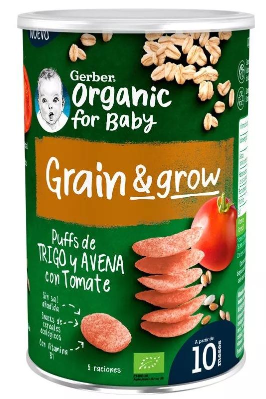 Gerber Puff Snack Orgánico de Cereales y Tomate 35gr