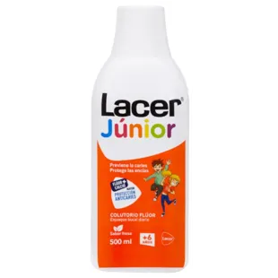 Lacer Junior Daily Fluoride Mouthwash Strawberry Flavor 500 ml