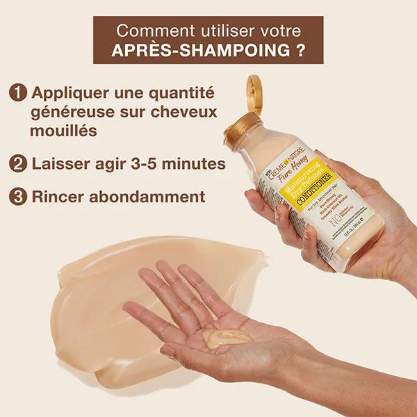 Creme of nature, Miel pura, Acondicionador nutritivo y desenredante, 355ml