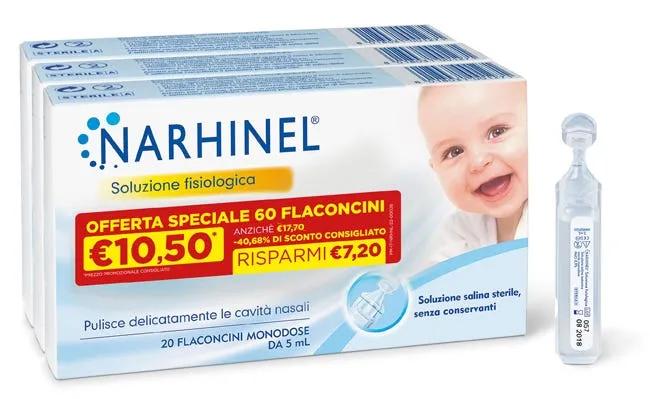 Narhinel Soluzione Fisiologica PROMO 3X20 Flaconcini Monodose