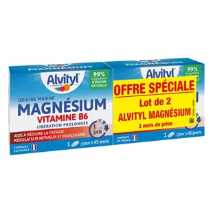 Alvityl Magnesio Vitamina B6 Liberazione Prolungata a partire da 12 anni 2x45 compresse