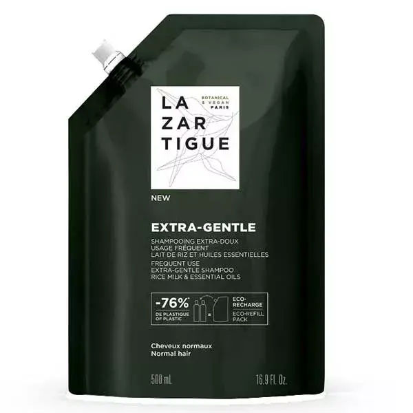 Lazartigue Extra-gentle Shampoing Extra-doux Eco Recharge 500ml