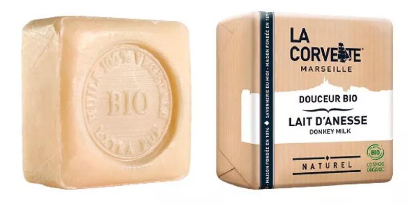 La Corvette Jabón en Pastilla Leche de Burra BIO 100 gr