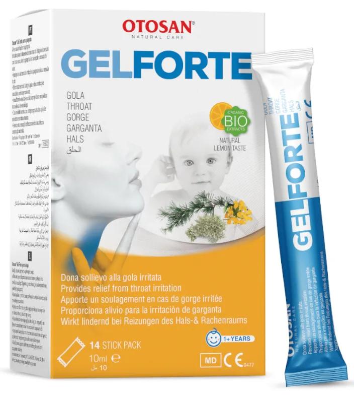 Otosan Gel Forte Irritation Gorge +1An Sticks 14x10 ml