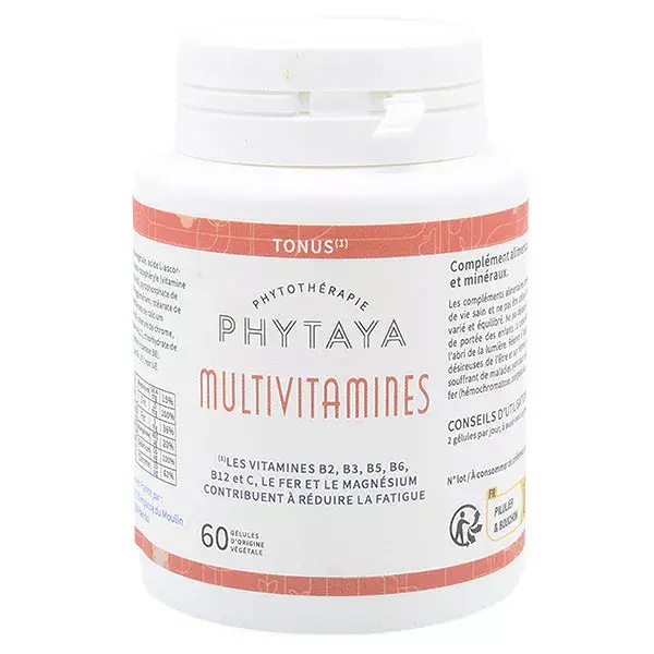 Phytaya Multivitamines Vitamine D, B et A 60 gélules