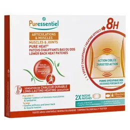 Puressentiel Articulations et Muscles Patchs Chauffants Bas du Dos Pure Heat 2 unités