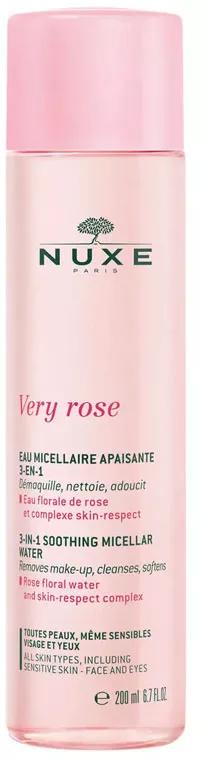 Nuxe Very Rose Agua Micelar Calmante 3 en 1 Todas las Pieles 200 ml