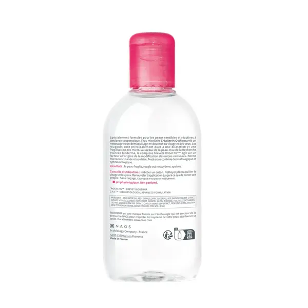 Bioderma Créaline H2O AR Eau Micellaire Anti-Rougeurs Peaux Sensibles 250ml