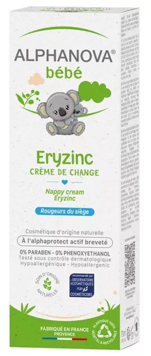 Alphanova Creme de Fralda Eryzinc Bebe 75gr