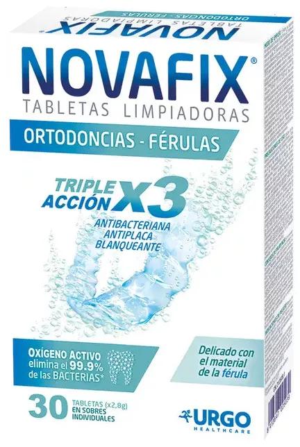 Novafix Tabletas Limpiadoras Ortodoncias y Férulas 30 Sobres