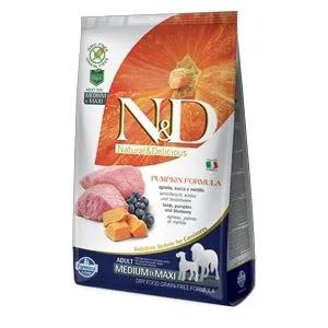 Natural & Delicious Pumpkin Grain Free Adult Medium & Maxi Con Agnello, Zucca E Mirtillo 12kg