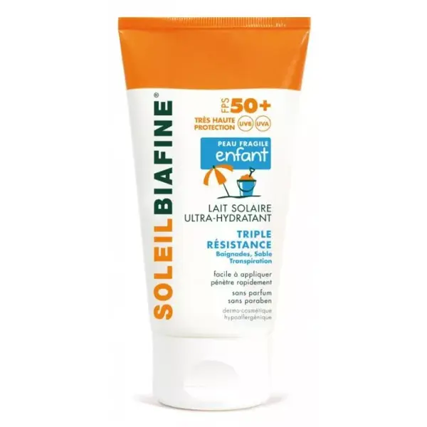 SoleilBiafine de leche solar Ultra hidratante nios SPF50 + 150ml