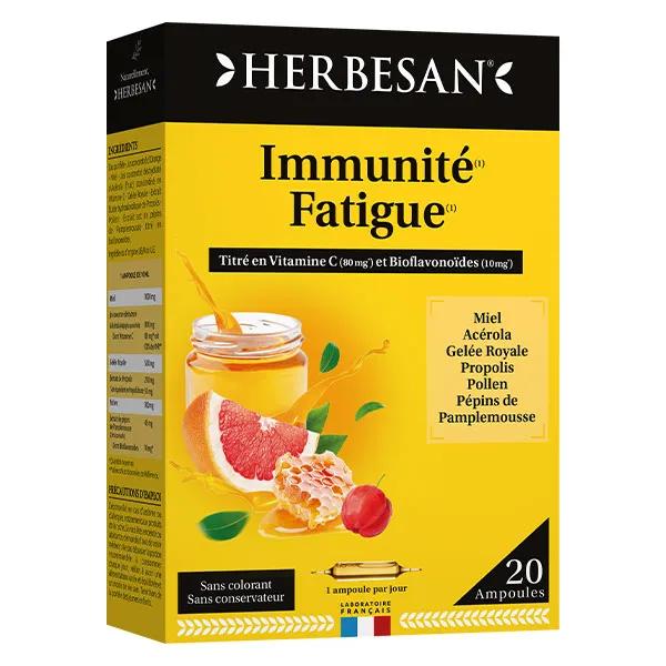 Herbesan Système Immunitaire 20 ampoules de 10ml