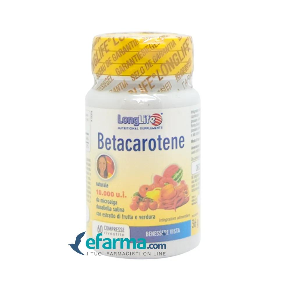 LongLlife Betacarotene Integratore Abbronzatura 60 Compresse