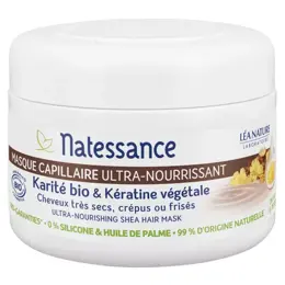 Natessance Masque Capillaire Nutrition Karité Bio et Kératine Végétale 200ml