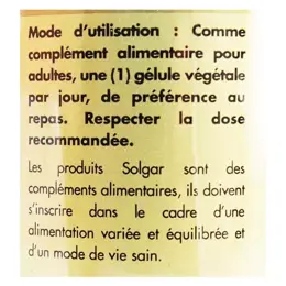 Solgar Vitamine B8 - Biotine 1000 microgrammes 50 gélules végétales