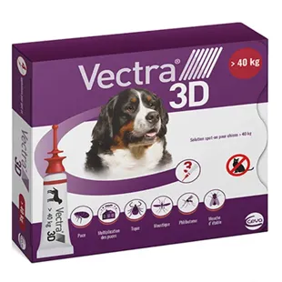 Soluzione spot-on Vectra® 3D per cani > 40 kg - 3 pipette