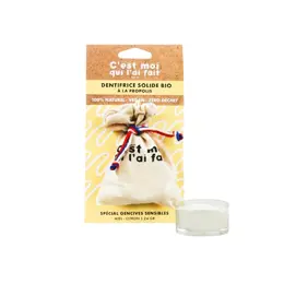 Diet World C'est Moi Qui l'ai Fait Dentifrice Solide Gencives Sensibles Propolis Miel Citron Bio 24g