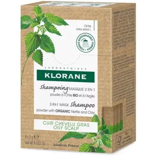 Klorane Bio-Brennnessel-Shampoo-Maske 2 in 1 8x3gr