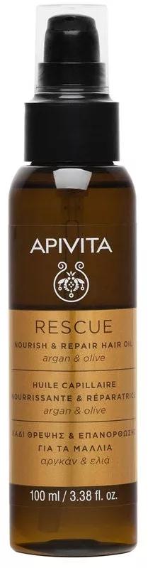 Apivita Rescue Hair Oil Óleo Capilar Nutritivo 100ml