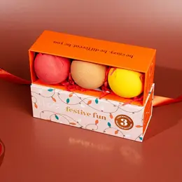 I LOVE Festive Fun Coffret 3 Bombes de Bain