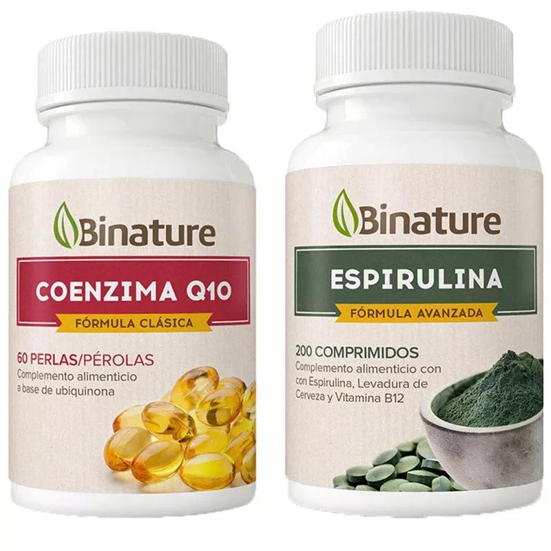 Pack Antioxidante Binature: Espirulina & Coenzima Q10