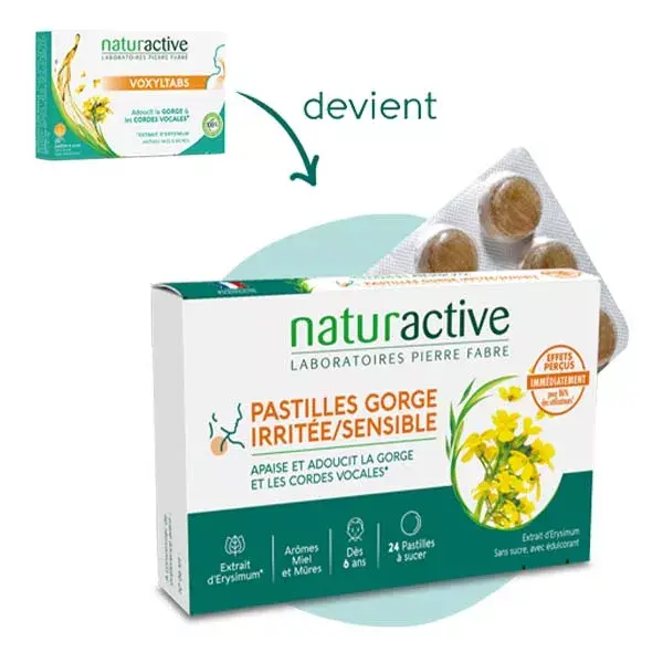 Naturactive VoxylTabs 24 pastilles sans sucre