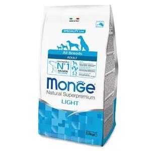 Monge Salmone E Riso Light Cibo Secco Cani Adulti Sacco 2,5 Kg