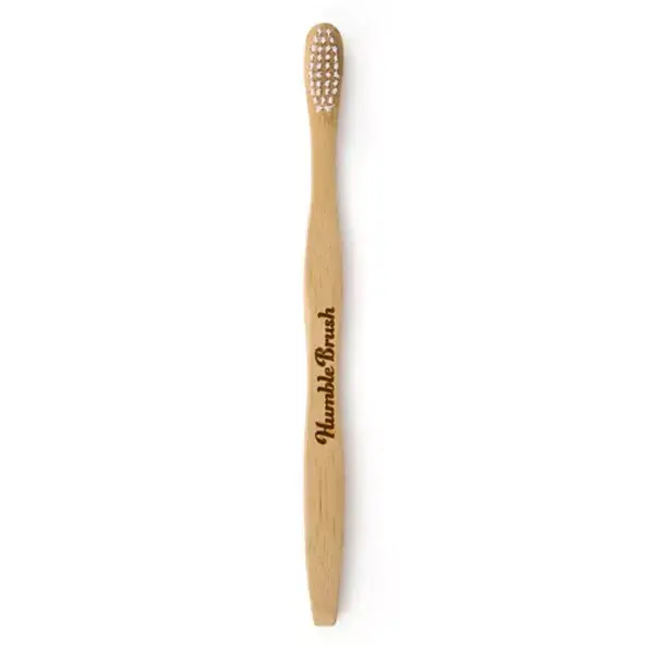 Humble Brush Cepillo de Dientes Vegan de Bambú Adultos Blanco Medio