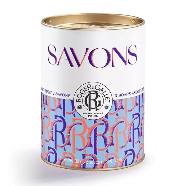 Roger & Gallet Coffret 3 Savons Fleur de Figuier Fleur d'Osmanthus et Lavande 100g