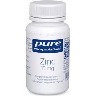 Pure Encapsulations Zinc 15mg 60 Vegetable Capsules