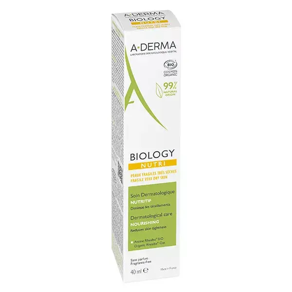 A-Derma Biology Soin Dermatologique Nutritif Bio 40ml