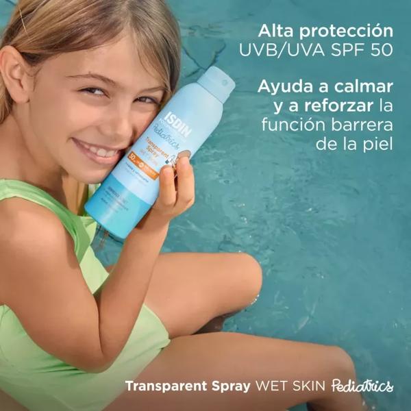 Isdin Pediatric Photoprotector Wet Skin Transparent Spray 50+ 250 ml