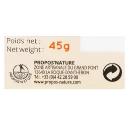 Propos' Nature Apithérapie Gomme de Propolis Miel Orange Bio 45g