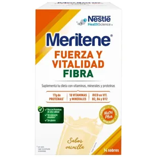 Meritene Strength and Vitality Vanilla Fiber 14 Sachets