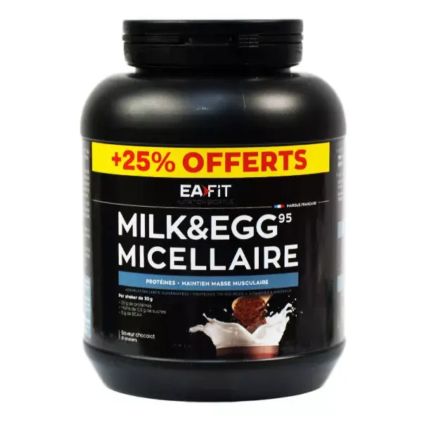 Eafit Milk & Egg 95+ Aumento Muscoli Cioccolato 750 gr