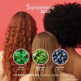 Santarome Bio - Sublimes Cheveux Bio - Beauté & Pousse du cheveu - 60 gummies