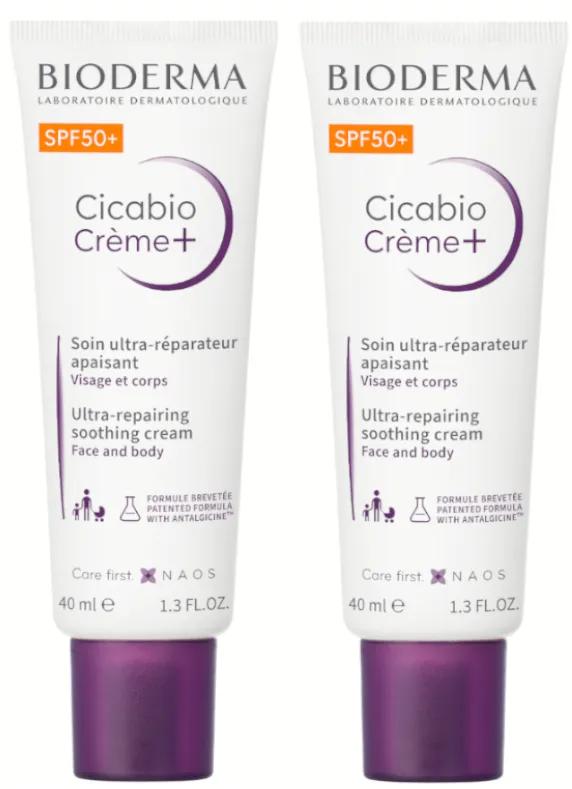 Bioderma Cicabio SPF50+ 2x30 ml