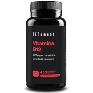 ZENement Vitamina B12 (Metilcobalamina) 1000mcg 450 comprimidos veganos